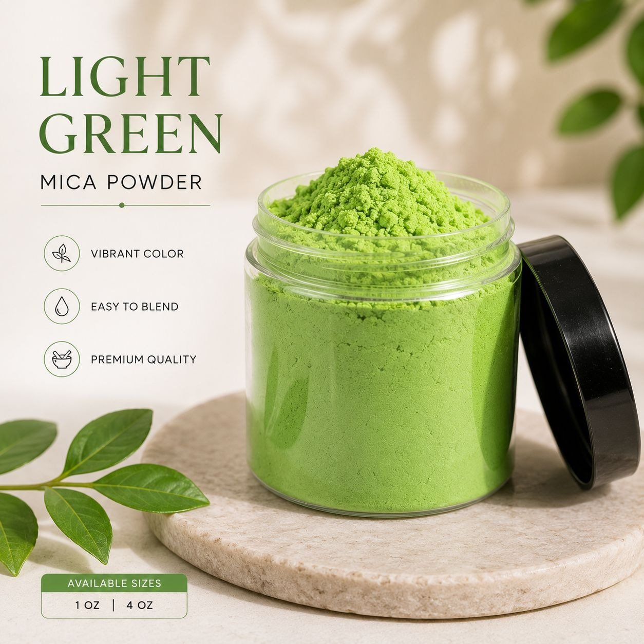 Light Green Mica Powder