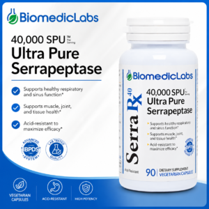 Serrapeptase 40,000 SPU – Ultra Pure Formula