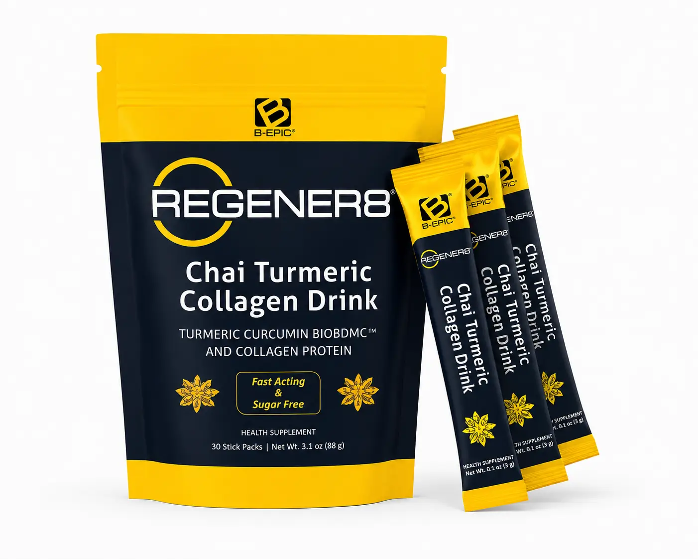 REGENER8® Chai Turmeric Collagen Drink