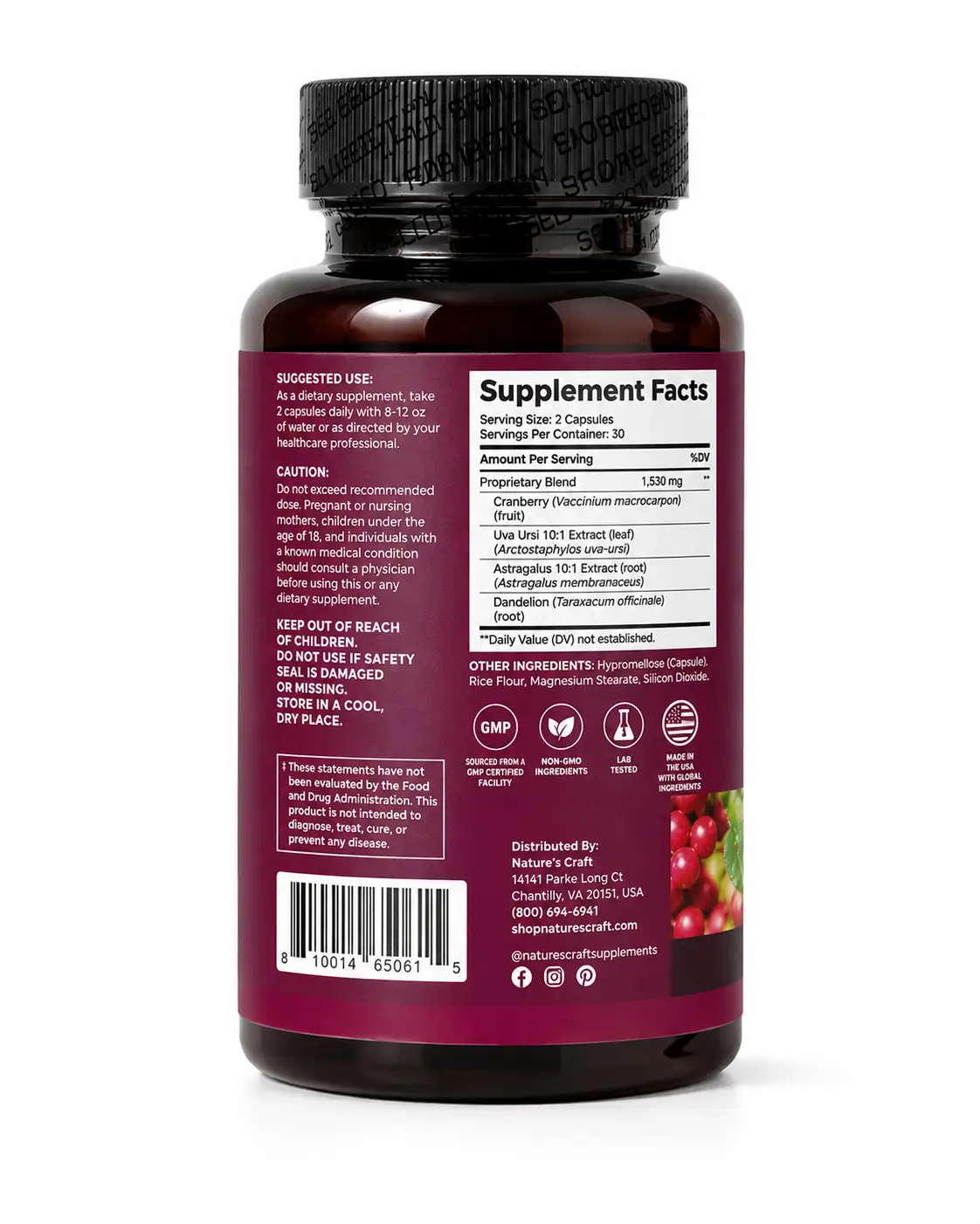 Nature's Craft Kidney Support – Cleanse & Detox - Image 2
